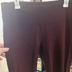 White House Black Market Burgundy High-Waisted Leggings size 16